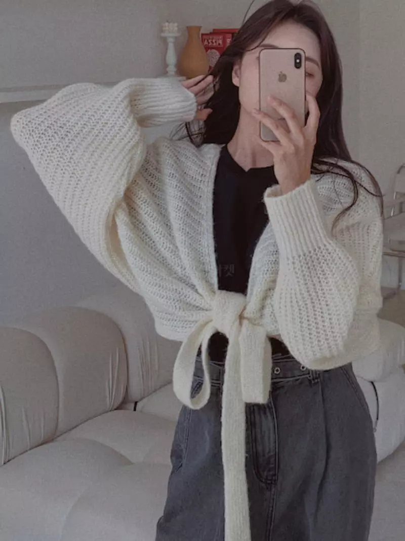 Fabric Seoul - Korean Women Fashion - #womensfashion - Bolero Wrap Cardigan - 3