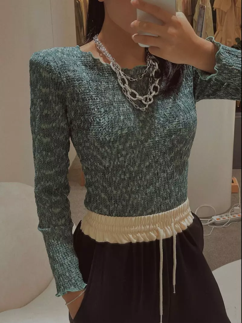 Fabric Seoul - Korean Women Fashion - #momslook - Bocashi Pad Tee - 4
