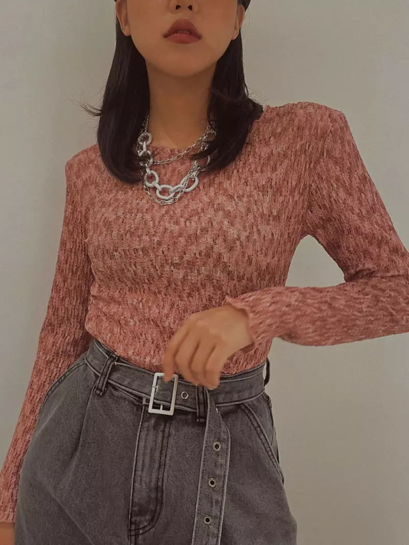 Fabric Seoul - Korean Women Fashion - #womensfashion - Bocashi Pad Tee - 6