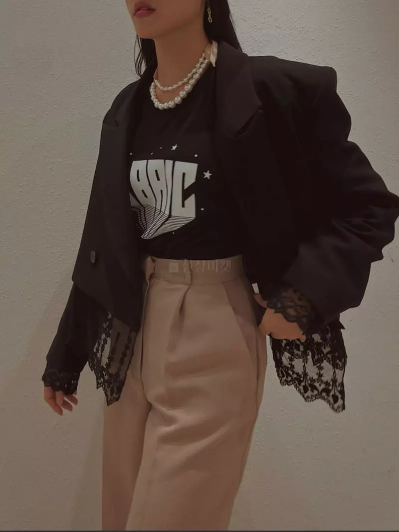 Fabric Seoul - Korean Women Fashion - #womensfashion - Motive Lace Jacket - 7