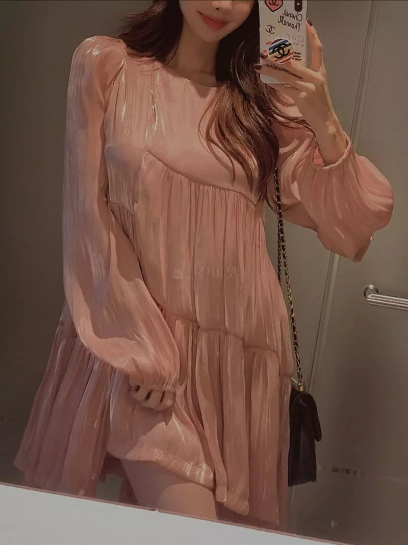 Fabric Seoul - Korean Women Fashion - #momslook - Metal Cancan One-piece - 4
