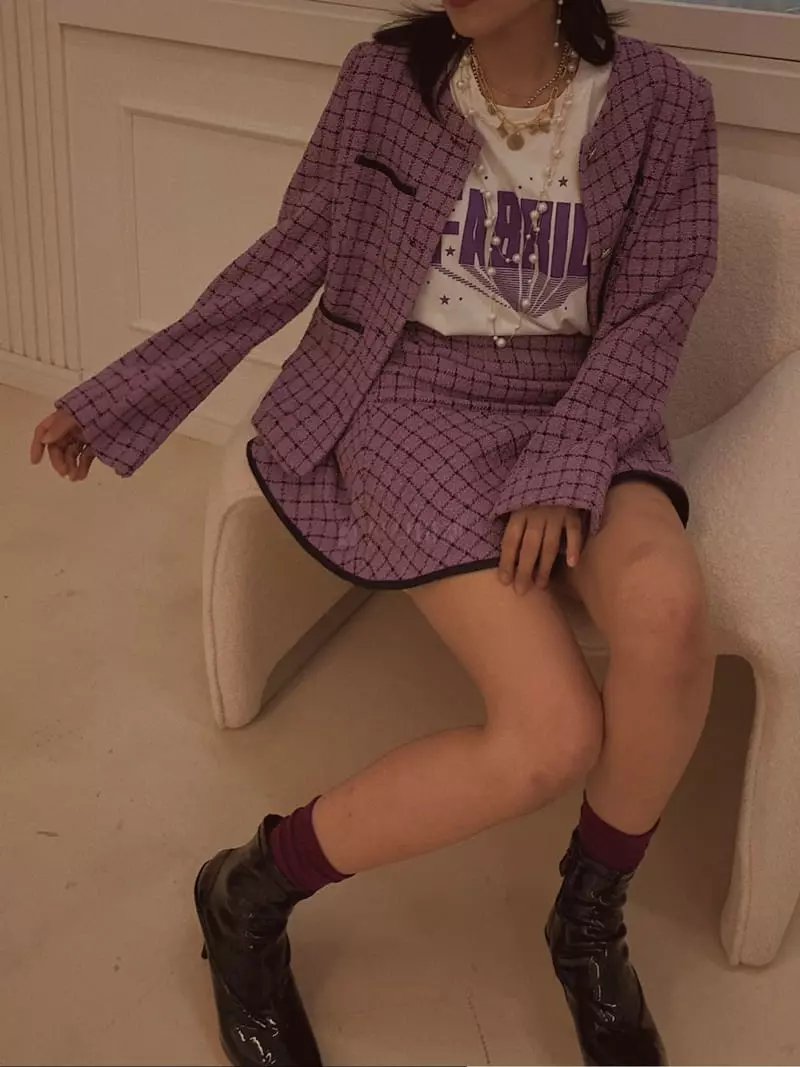 Fabric Seoul - Korean Women Fashion - #momslook - Roy Twid Set - 4