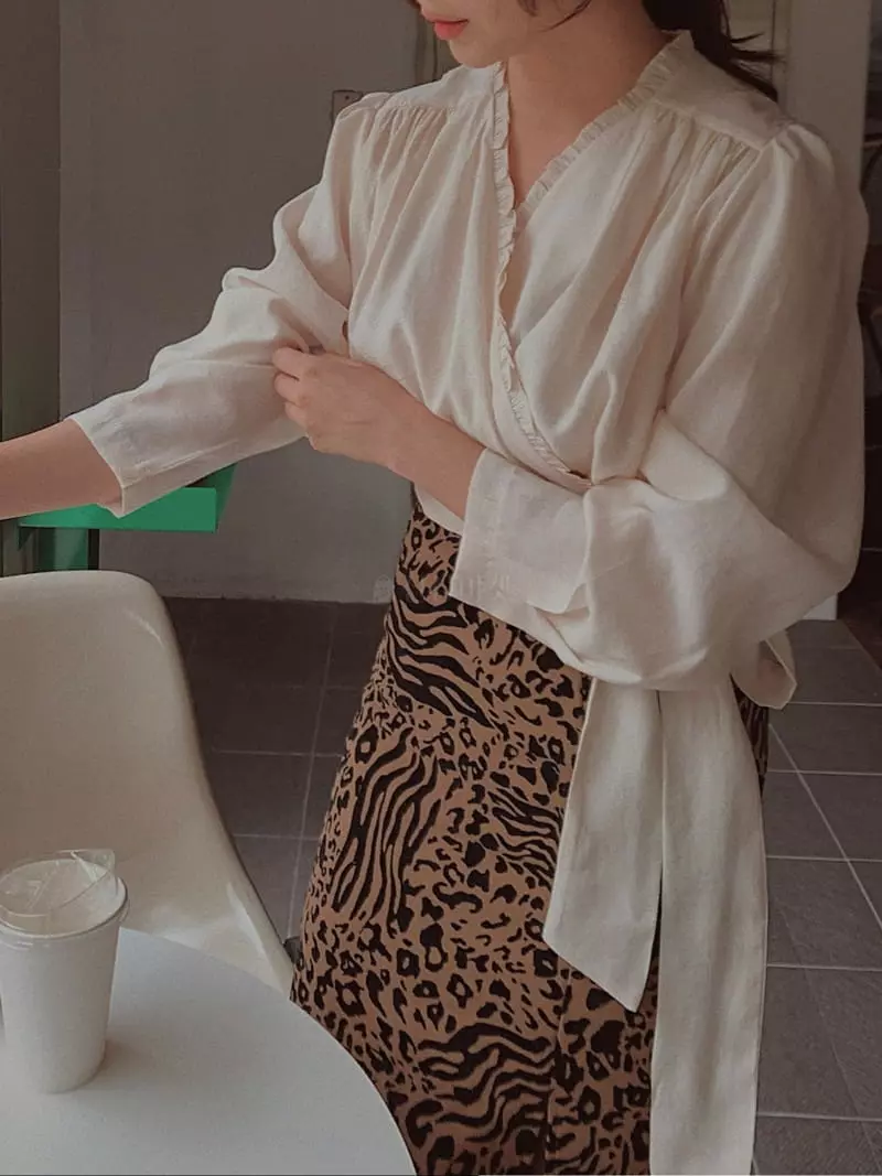 Fabric Seoul - Korean Women Fashion - #womensfashion - Wrap Muse Blouse - 9
