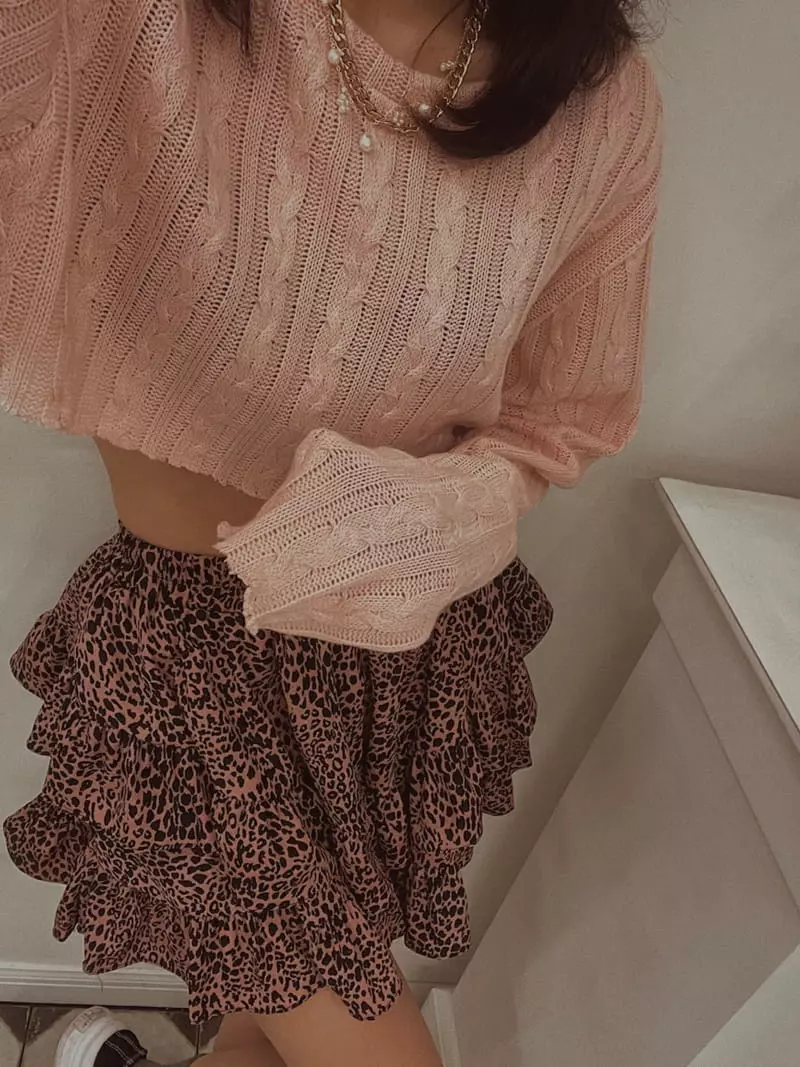 Fabric Seoul - Korean Women Fashion - #womensfashion - Twist Crop Knit Tee - 2