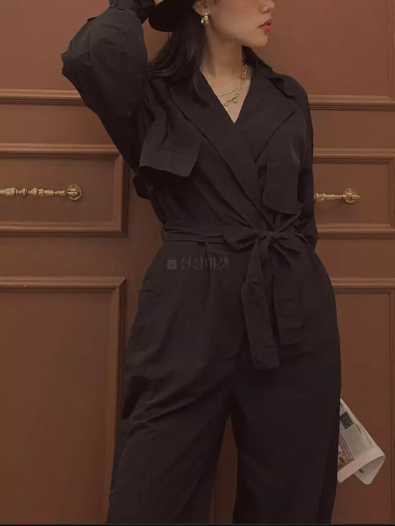 Fabric Seoul - Korean Women Fashion - #womensfashion - Jojo Cape Jumpsuit - 8