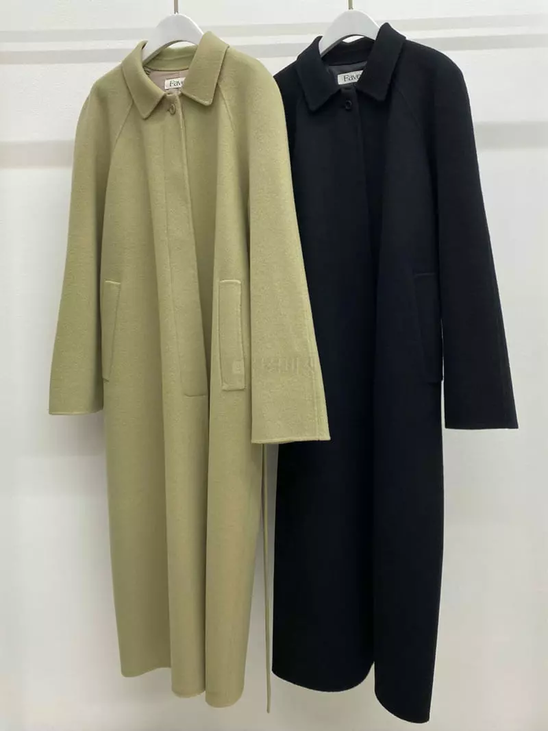 Fave - Korean Women Fashion - #momslook - Hidden Long Coat - 12