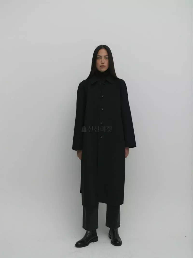 Fave - Korean Women Fashion - #womensfashion - Hidden Long Coat - 4