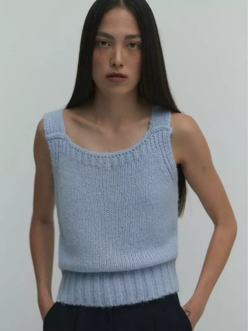 Fave - Korean Women Fashion - #momslook - Aurora Knit Sleeveless - 3