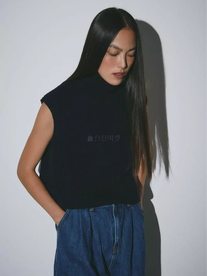 Fave - Korean Women Fashion - #momslook - Rib Turtleneck Knit Tee - 6