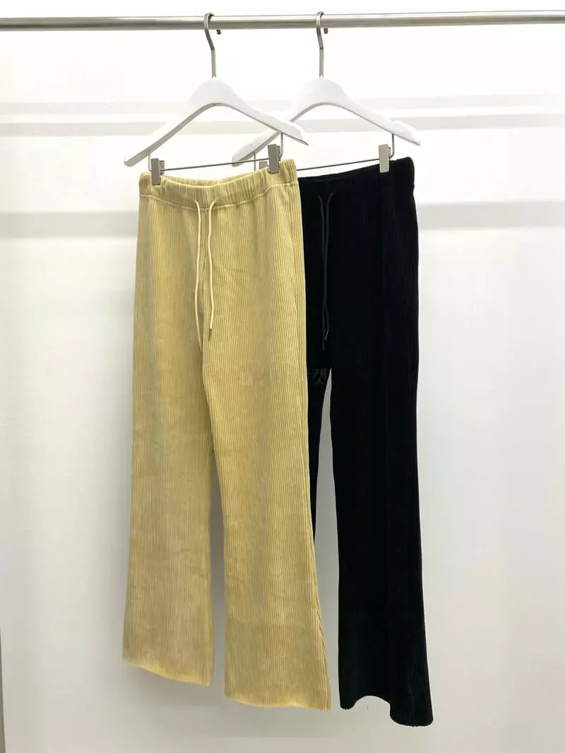 Fave - Korean Women Fashion - #restrostyle - Bello Rib Pants - 4