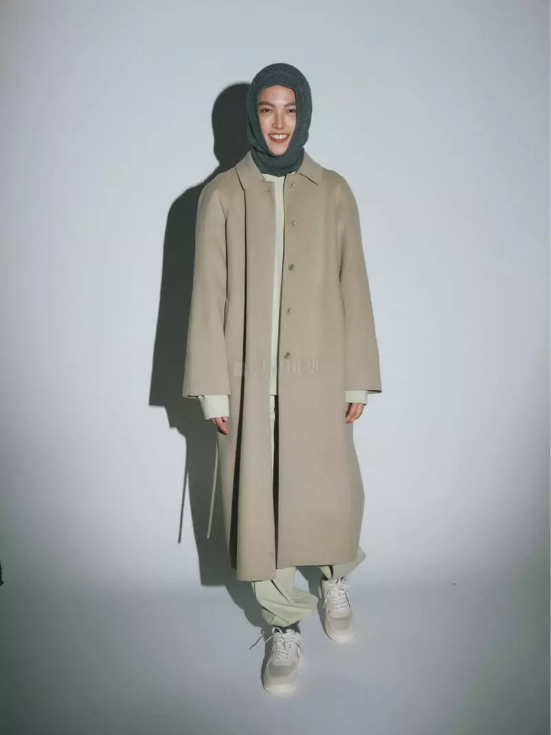 Fave - Korean Women Fashion - #womensfashion - Hidden Long Coat - 5