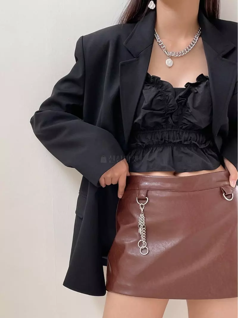 Feffer - Korean Women Fashion - #momslook - Arc Chain Pants