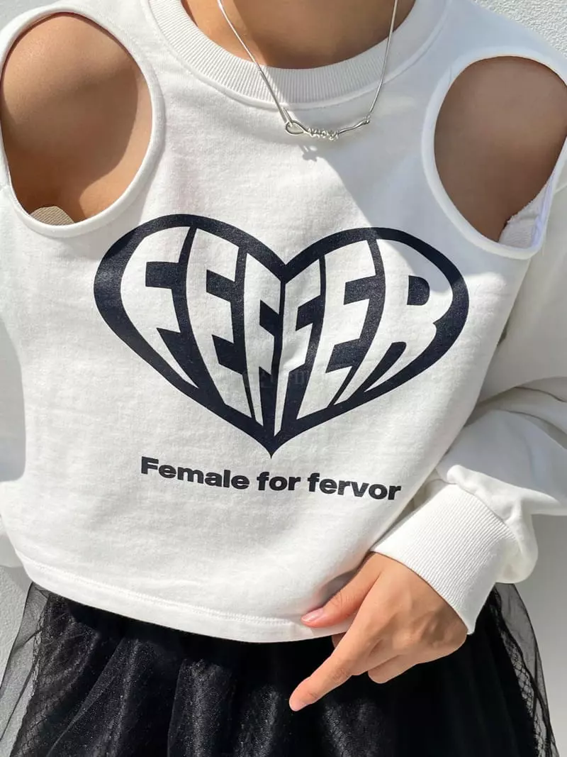 Feffer - Korean Women Fashion - #pursuepretty - Hear Sweatshirt - 2