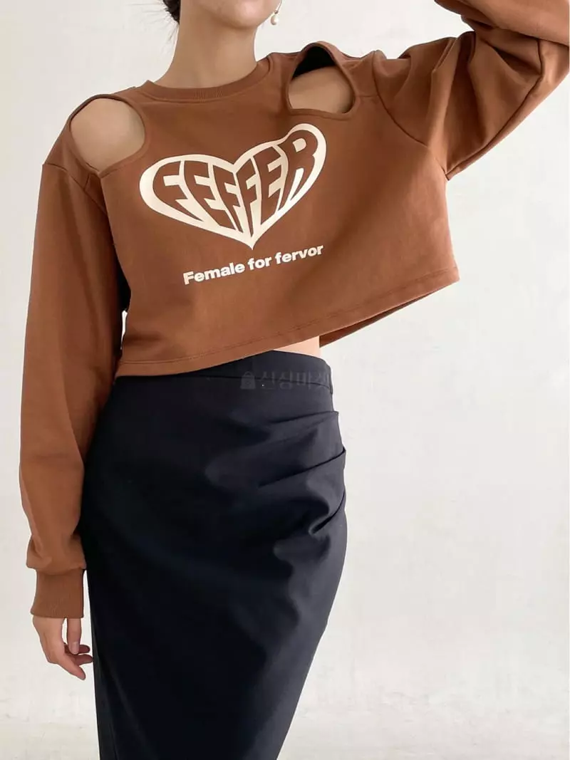 Feffer - Korean Women Fashion - #thelittlethings - Hear Sweatshirt - 7