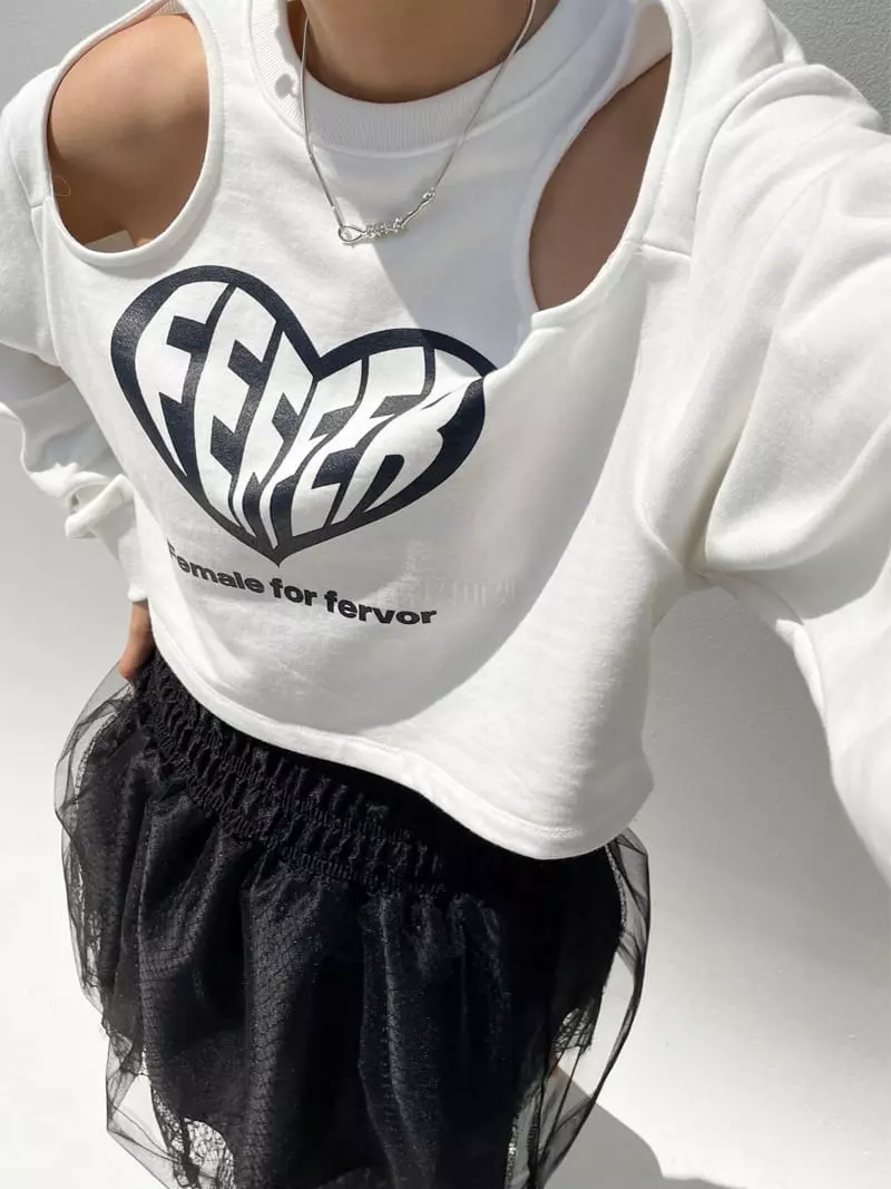 Feffer - Korean Women Fashion - #vintagekidsstyle - Hear Sweatshirt