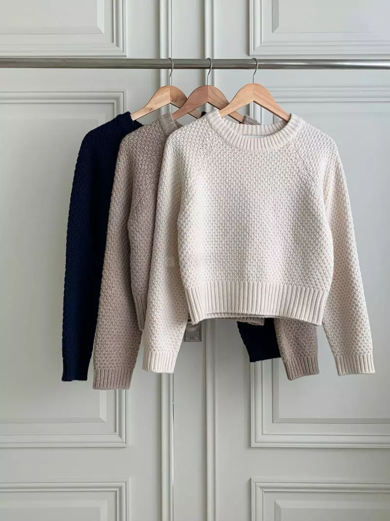 Ff - Korean Women Fashion - #momslook - DO Knit Tee - 5