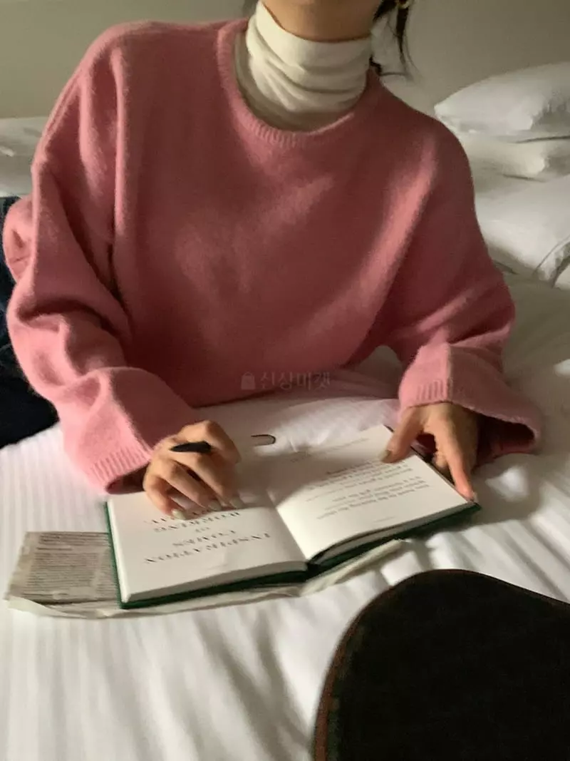 Ff - Korean Women Fashion - #momslook - Simple Knit Tee - 3