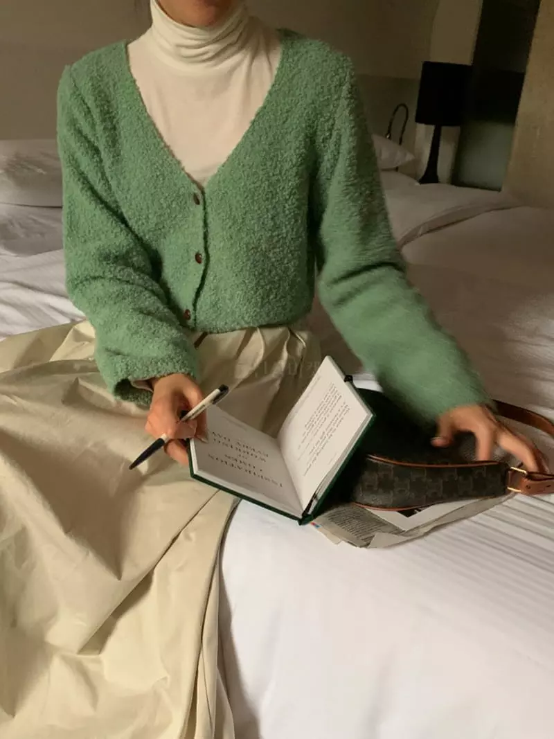 Ff - Korean Women Fashion - #momslook - Y Bookle Cardigan - 6