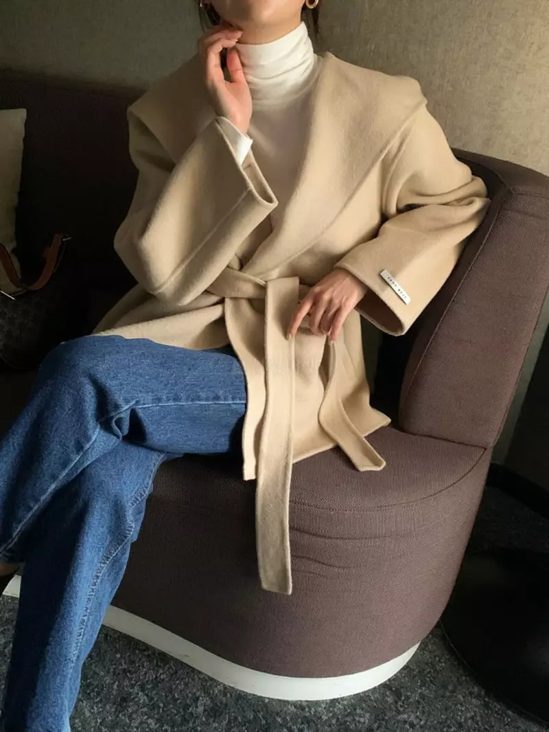 Ff - Korean Women Fashion - #momslook - Mas Hoody Coat - 2