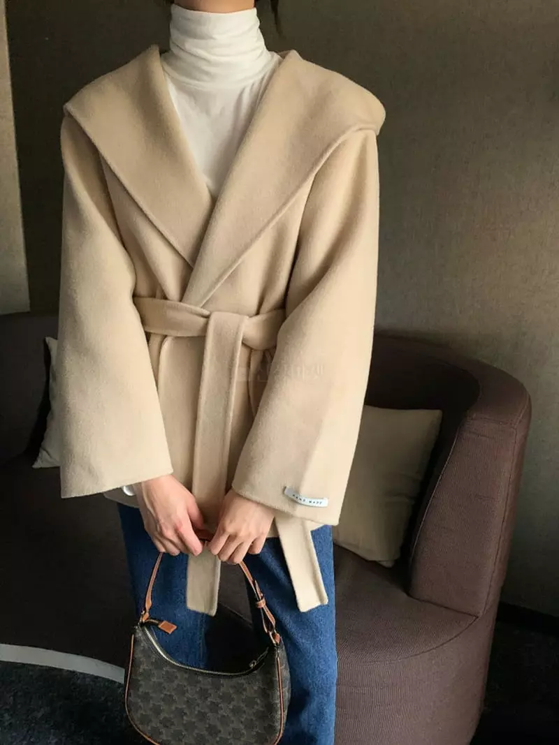 Ff - Korean Women Fashion - #momslook - Mas Hoody Coat - 8