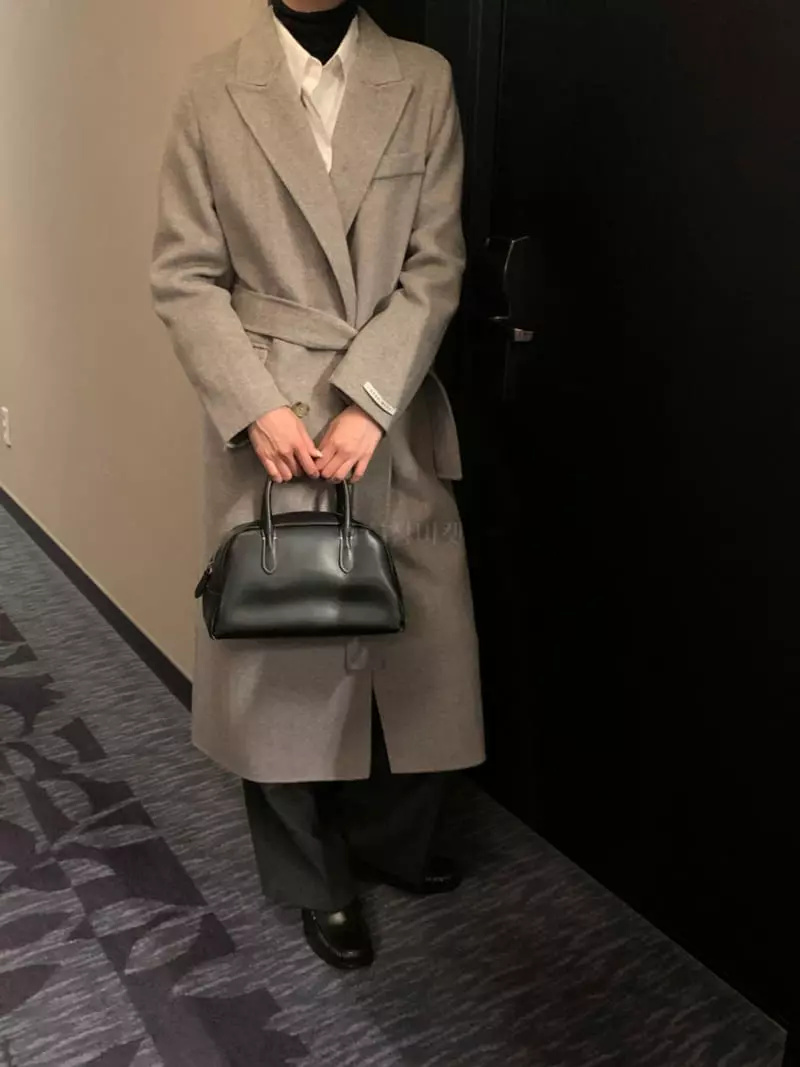 Ff - Korean Women Fashion - #momslook - Double Herringbone Coat - 11
