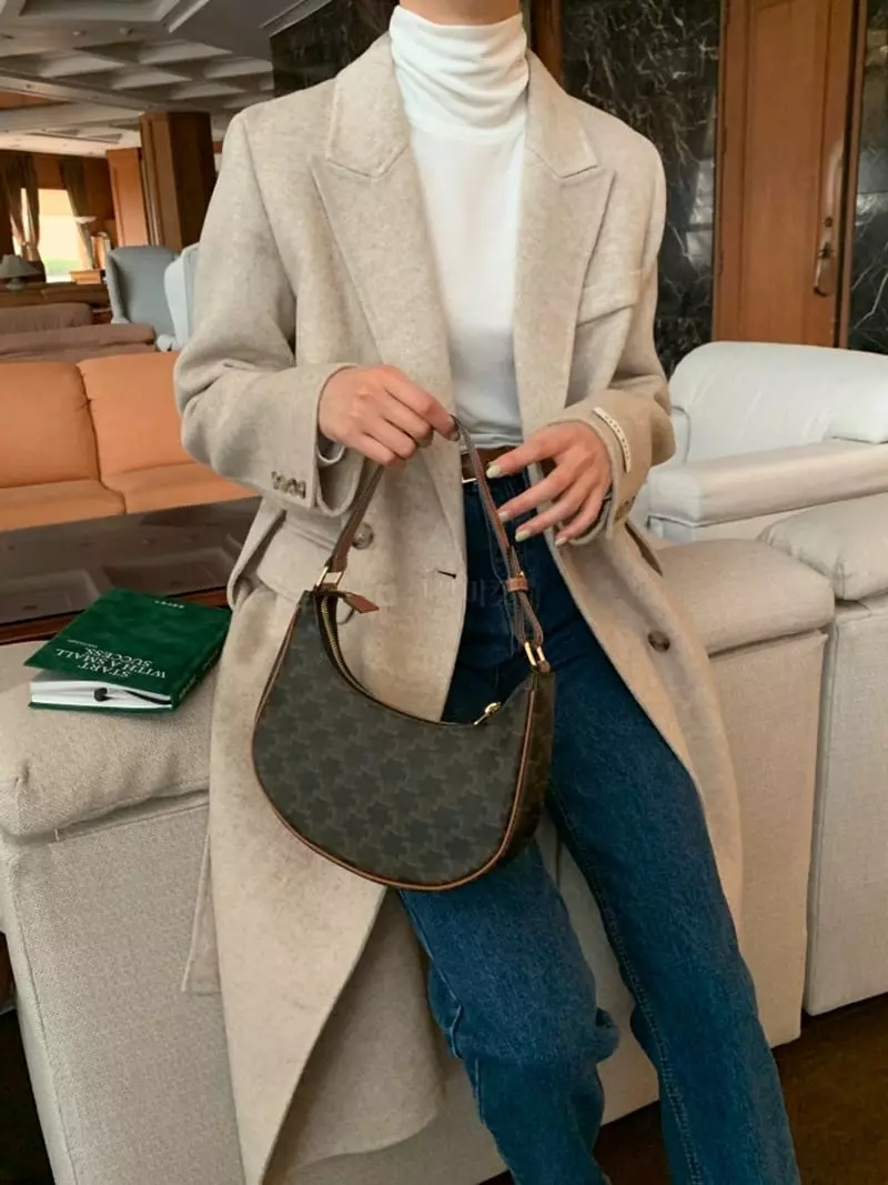 Ff - Korean Women Fashion - #momslook - Double Herringbone Coat - 9