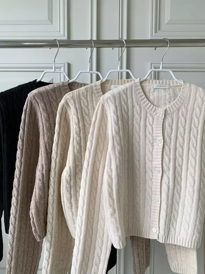 Ff - Korean Women Fashion - #momslook - Move Twist Cardigan - 2