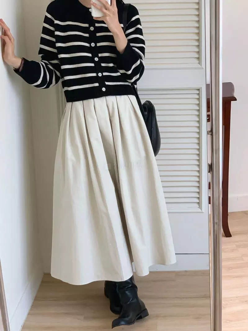 Ff - Korean Women Fashion - #momslook - Mello Pleats Skirt - 6