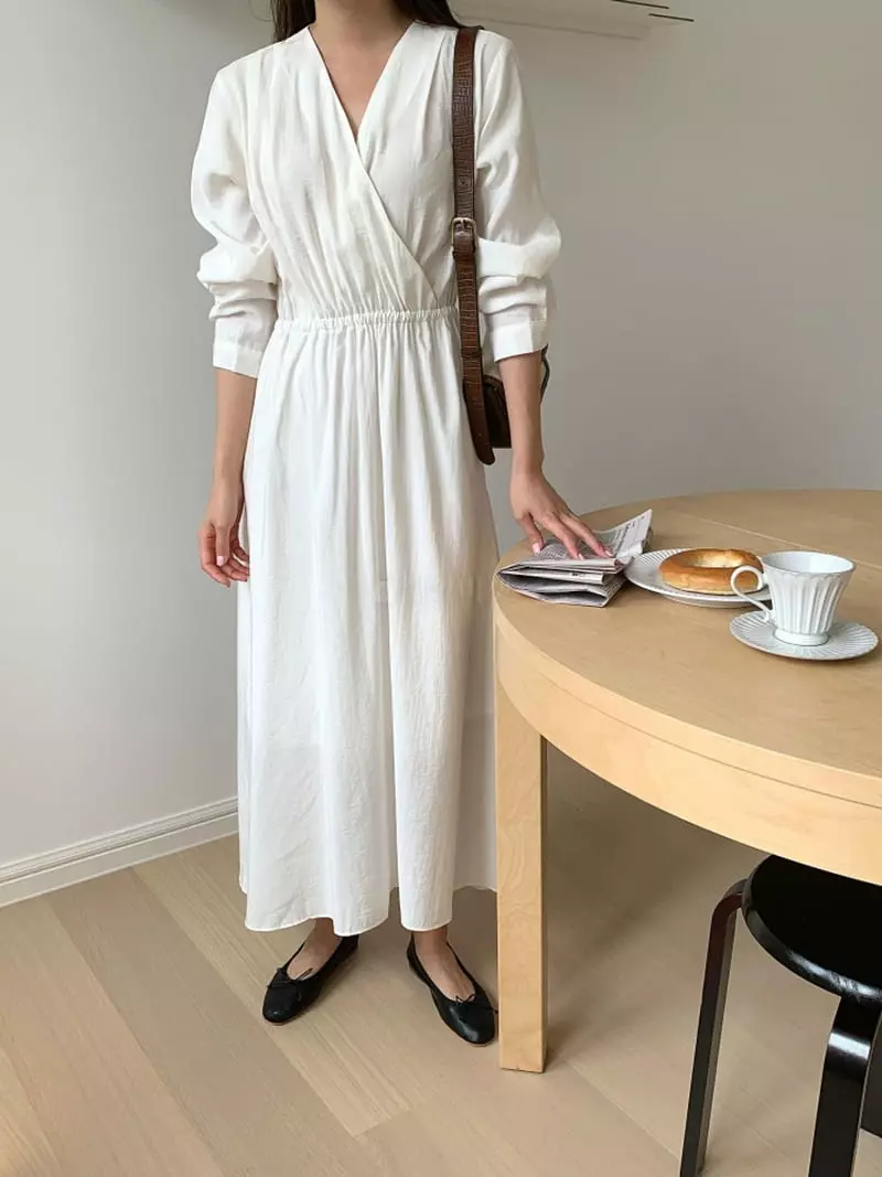 Ff - Korean Women Fashion - #momslook - Maco Wrap One-piece - 6