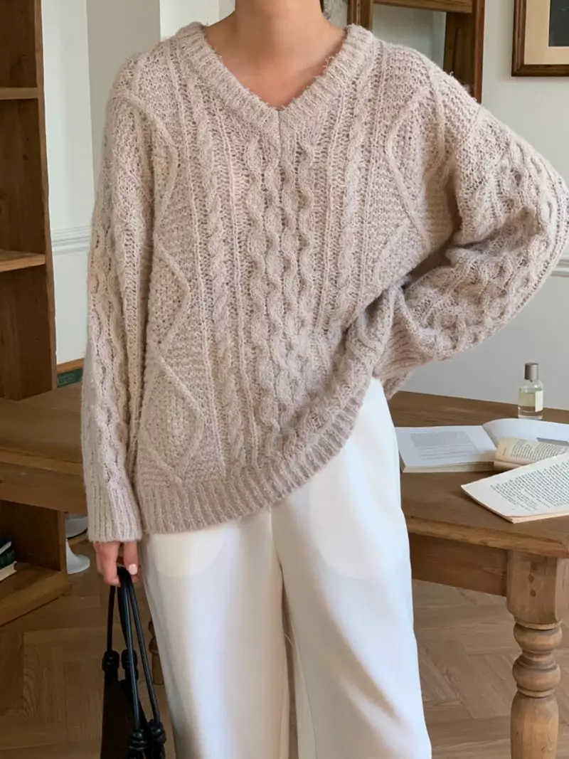 Ff - Korean Women Fashion - #momslook - Bookle Knit Tee - 11