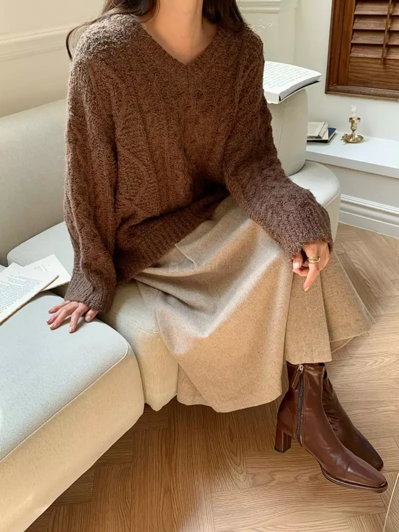 Ff - Korean Women Fashion - #momslook - Bookle Knit Tee - 9