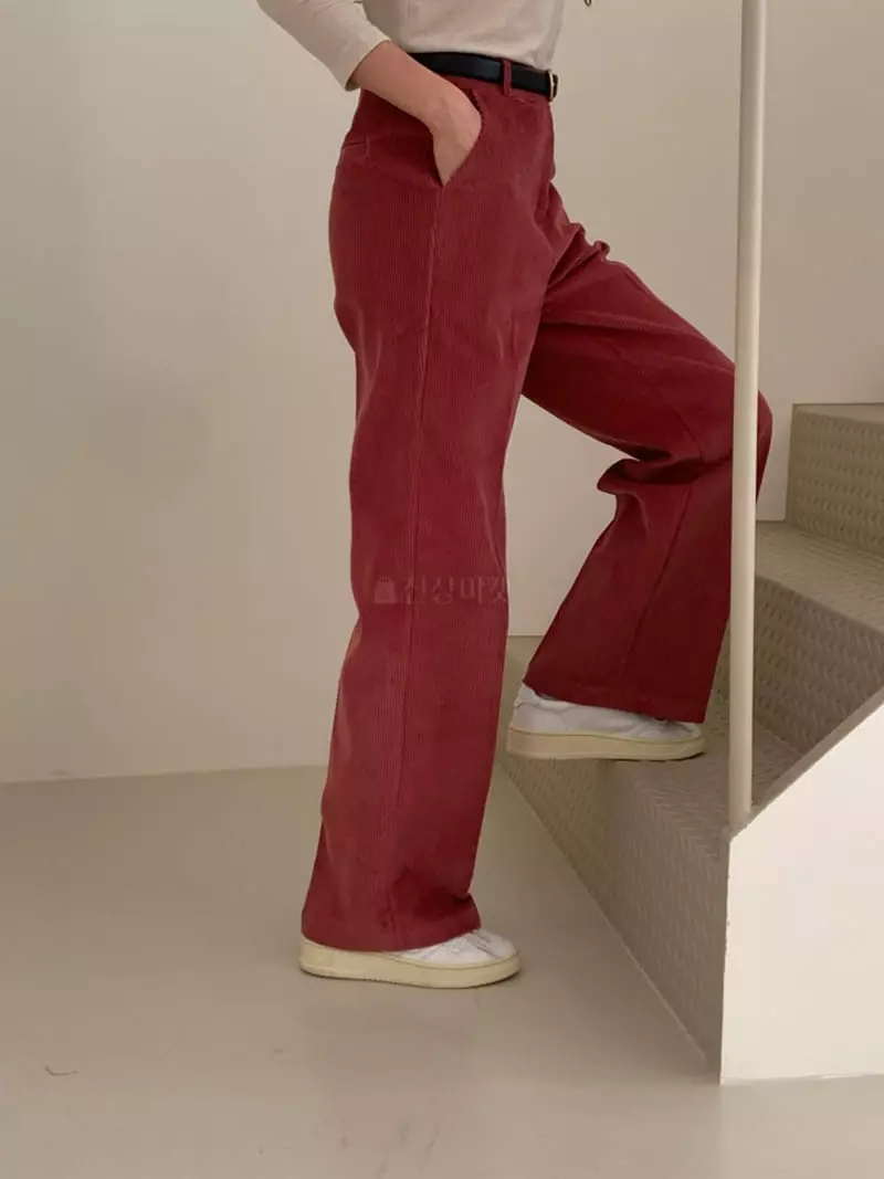 Ff - Korean Women Fashion - #momslook - Corduroy Pants - 11