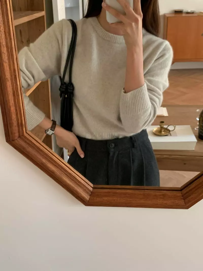 Ff - Korean Women Fashion - #momslook - Racoon Pine Knit Tee - 11