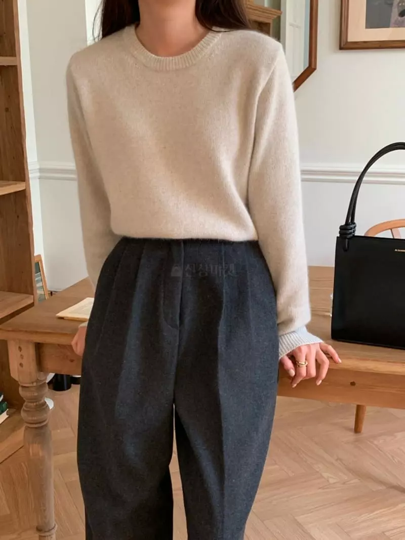 Ff - Korean Women Fashion - #momslook - Racoon Pine Knit Tee - 7