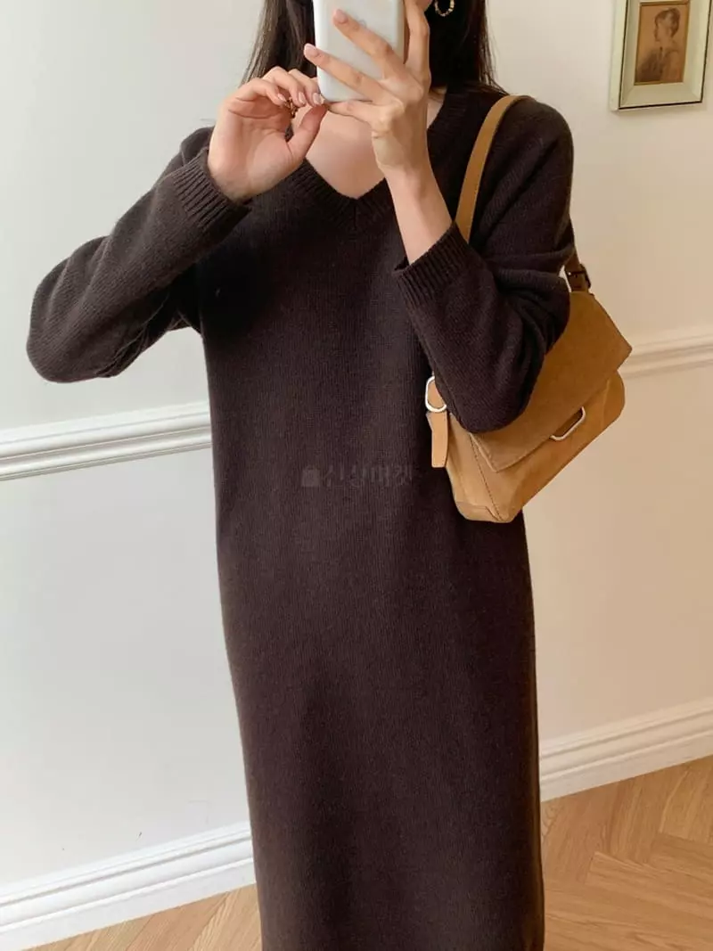 Ff - Korean Women Fashion - #restrostyle - Ellon V One-piece