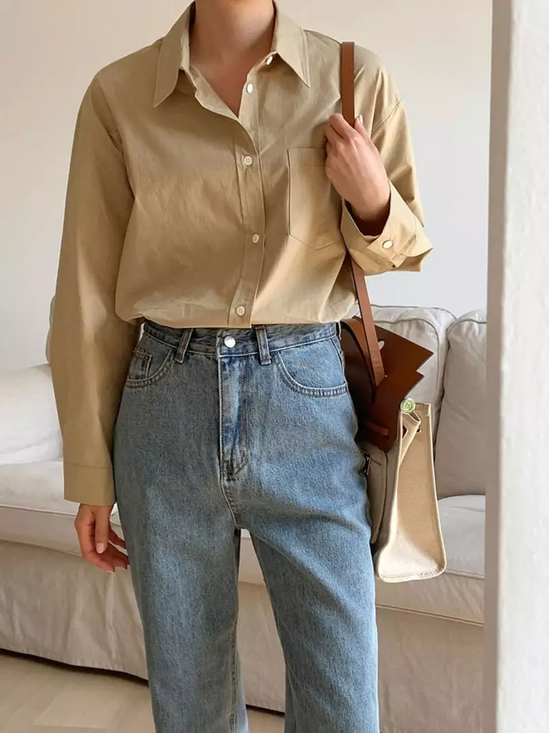 Ff - Korean Women Fashion - #romanticstyle - Pure Shirt