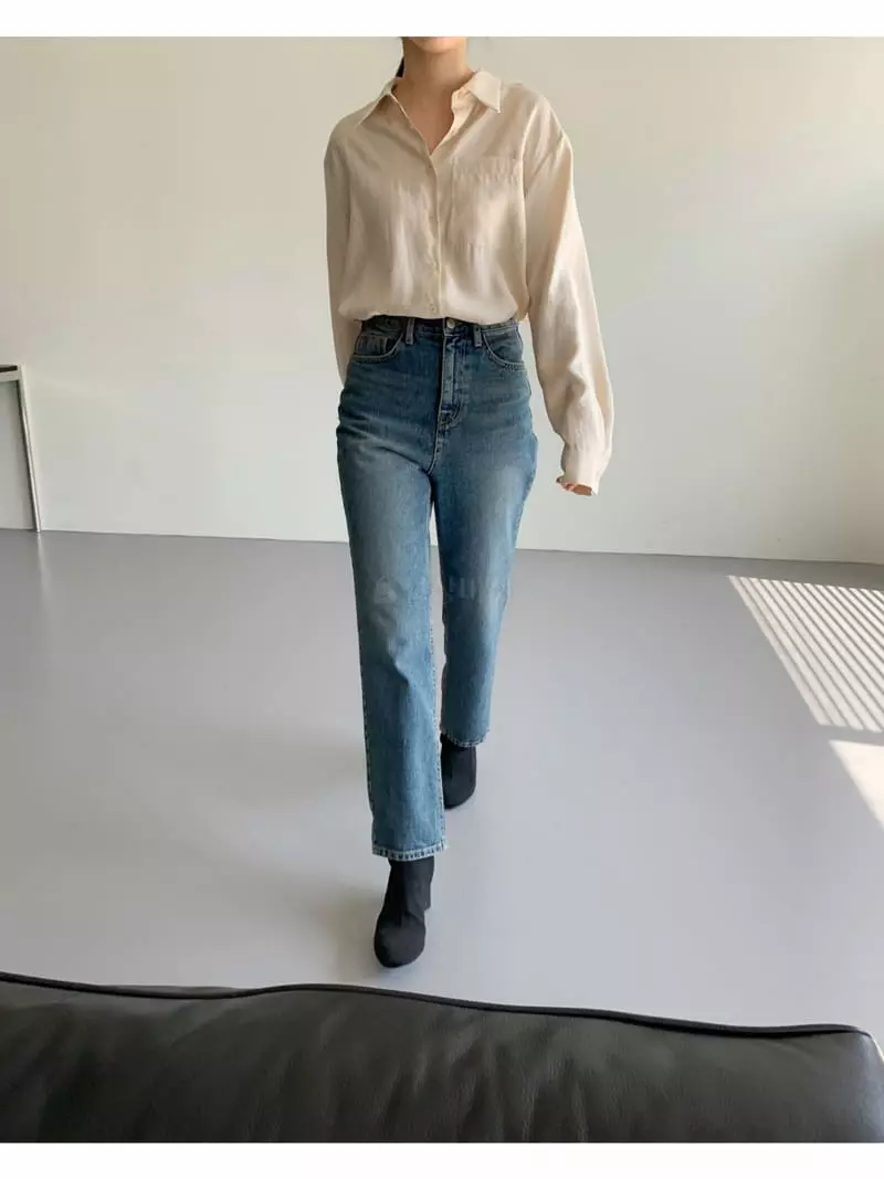 Ff - Korean Women Fashion - #shopsmall - Ov Jeans - 6