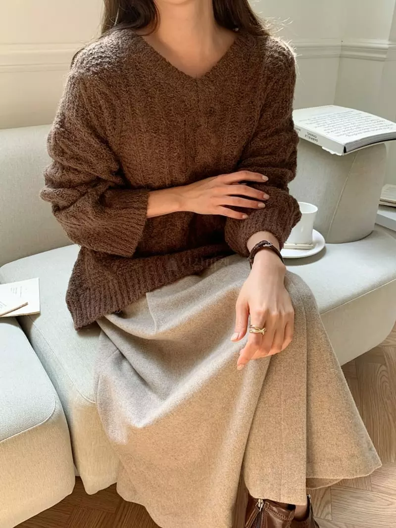 Ff - Korean Women Fashion - #shopsmall - Bookle Knit Tee - 6