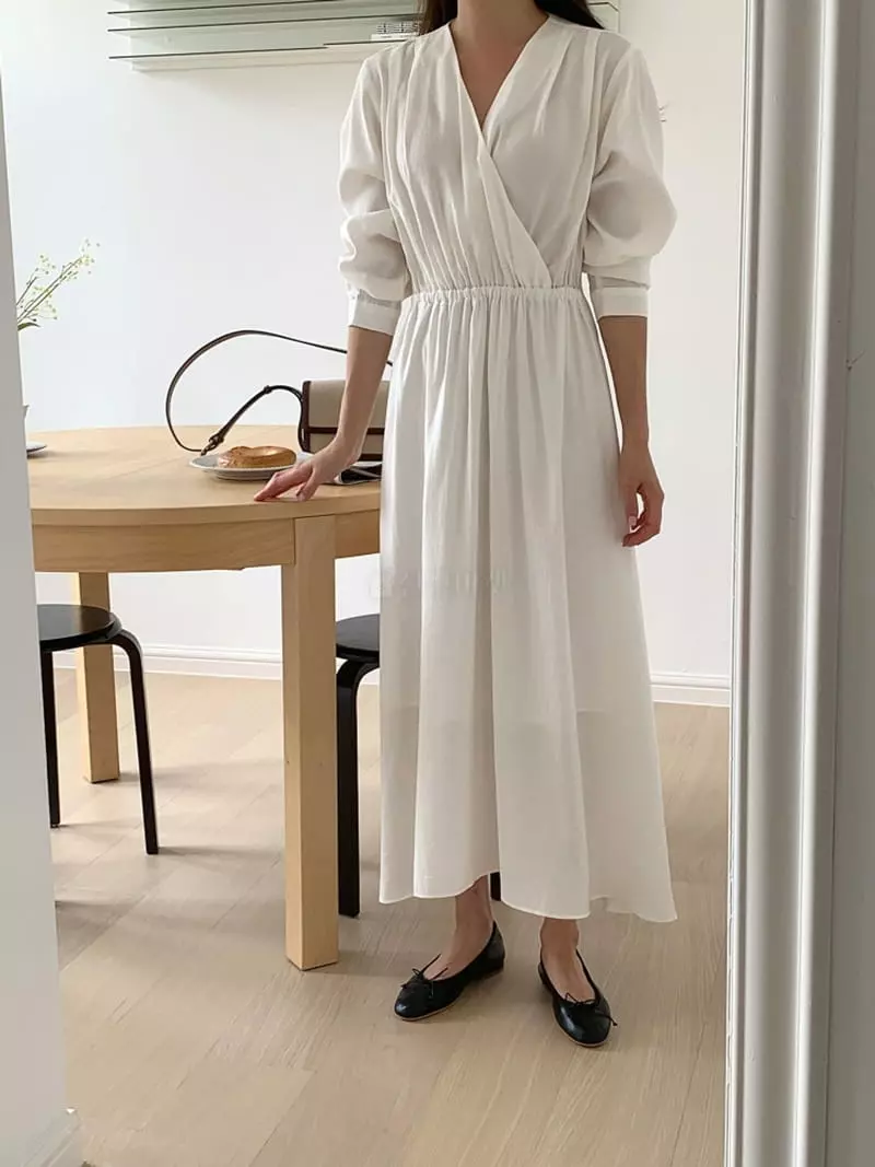 Ff - Korean Women Fashion - #vintagekidsstyle - Maco Wrap One-piece - 9