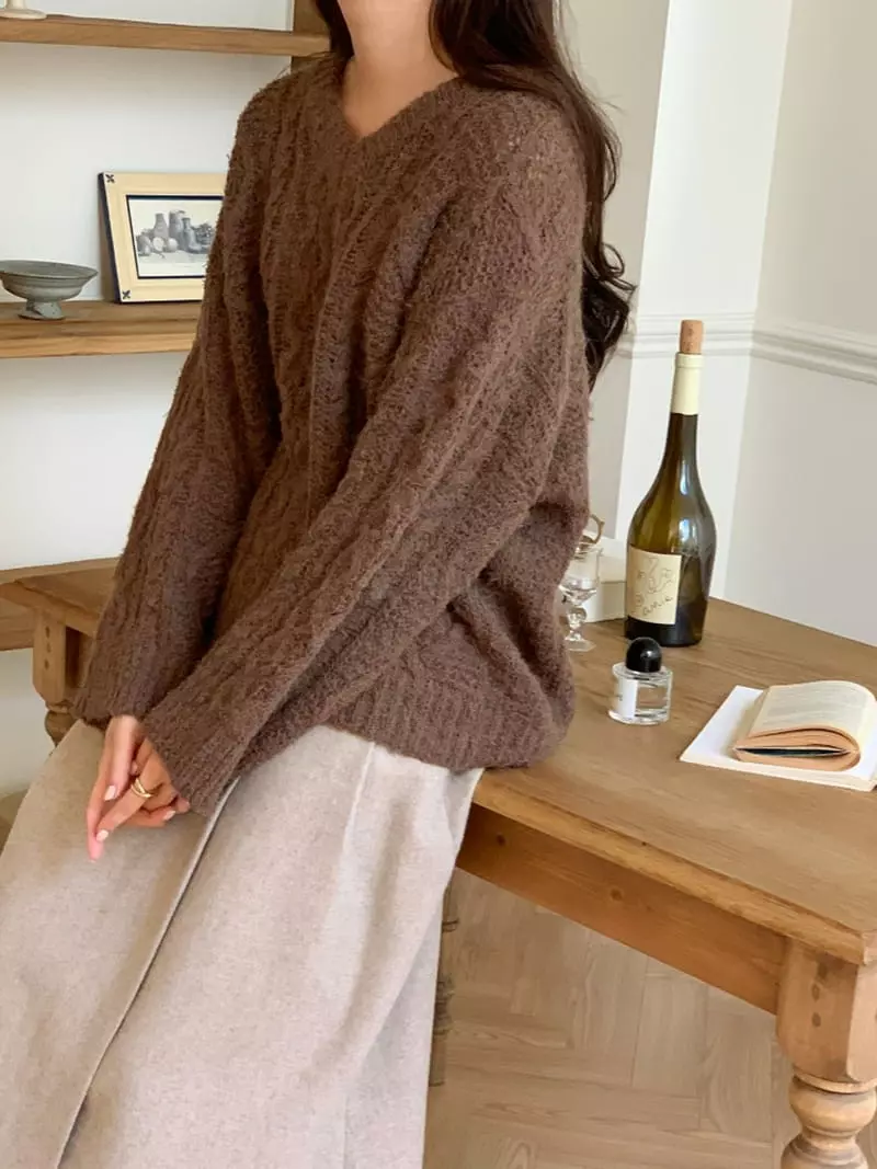 Ff - Korean Women Fashion - #vintagekidsstyle - Bookle Knit Tee - 2