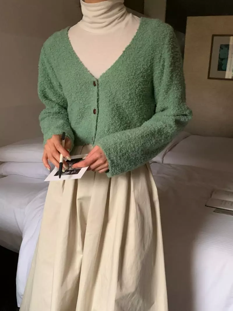 Ff - Korean Women Fashion - #womensfashion - Y Bookle Cardigan - 5