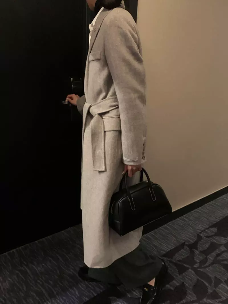 Ff - Korean Women Fashion - #womensfashion - Double Herringbone Coat - 10