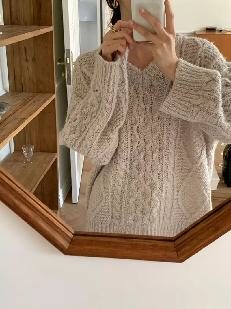 Ff - Korean Women Fashion - #womensfashion - Bookle Knit Tee - 10