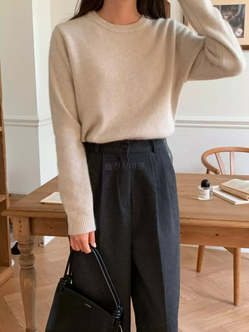 Ff - Korean Women Fashion - #womensfashion - Racoon Pine Knit Tee - 6