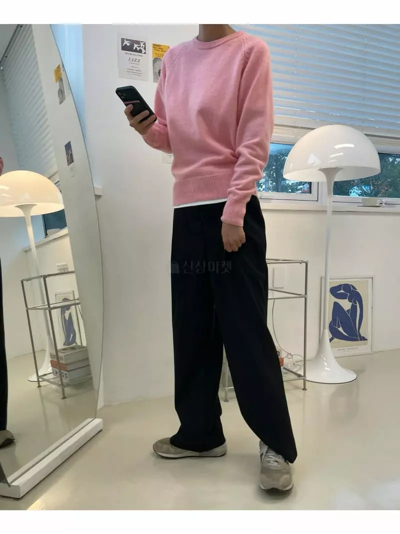 Fifty - Korean Women Fashion - #momslook - Color Knit Tee - 3