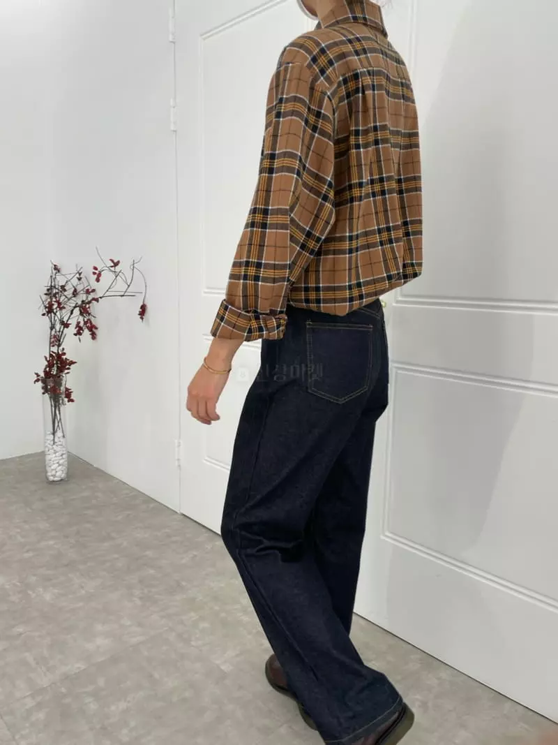 Fifty - Korean Women Fashion - #momslook - Fleece Check Shirt - 3