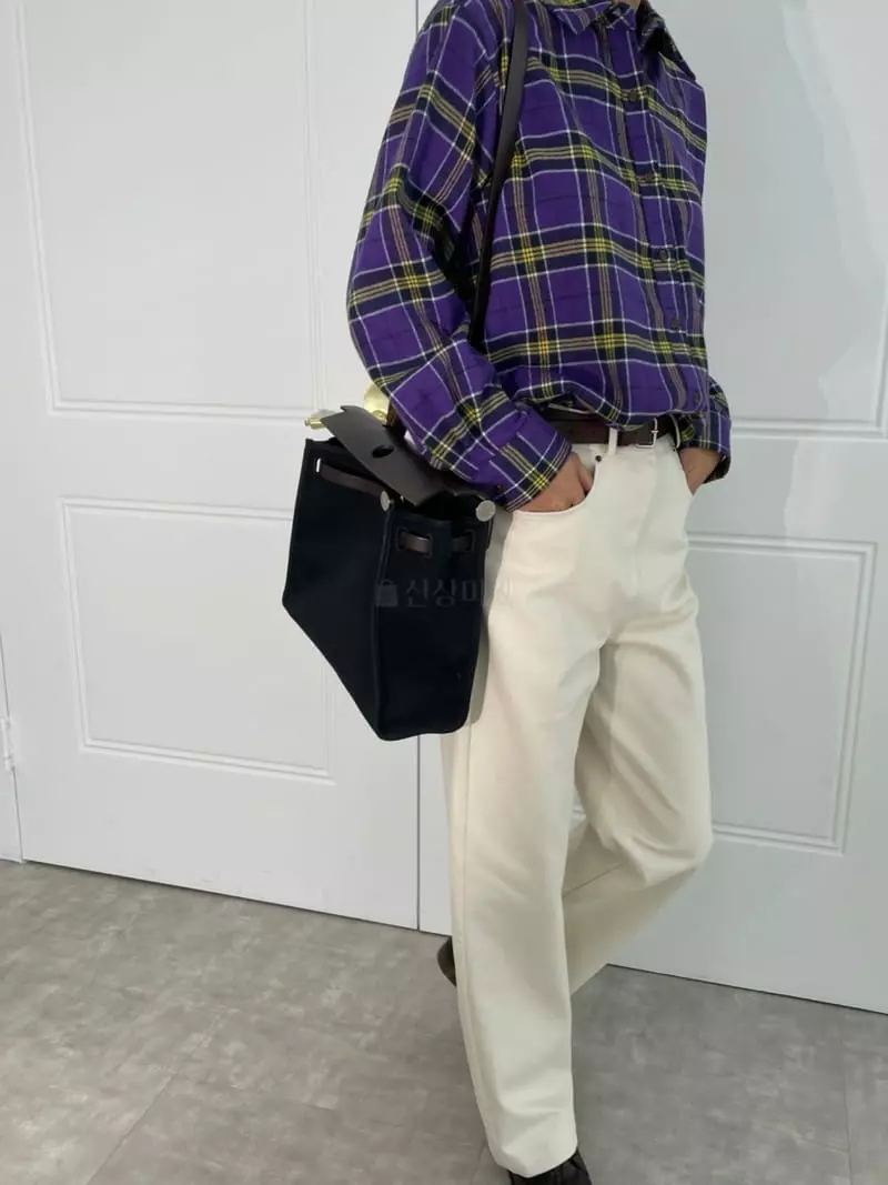 Fifty - Korean Women Fashion - #momslook - Fleece Check Shirt - 7