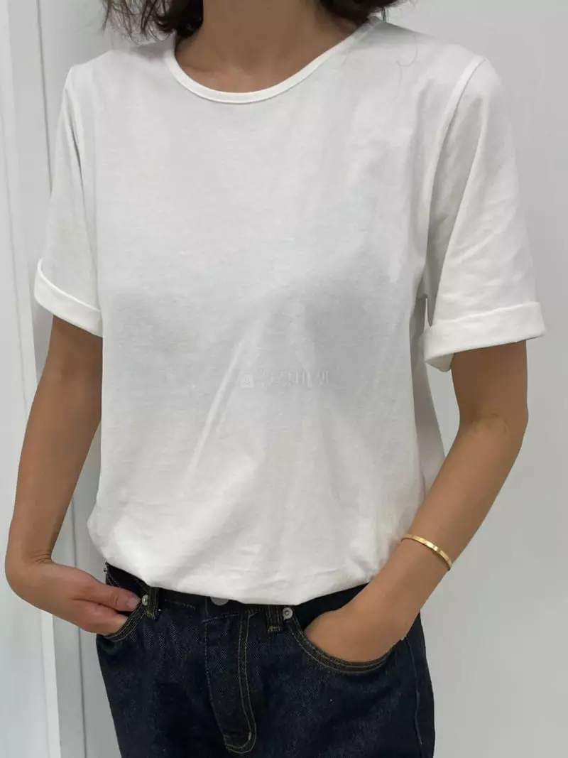 Fifty - Korean Women Fashion - #womensfashion - Suede Tee