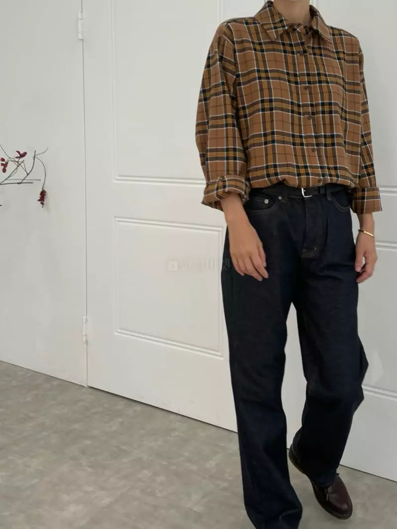 Fifty - Korean Women Fashion - #womensfashion - Fleece Check Shirt - 2