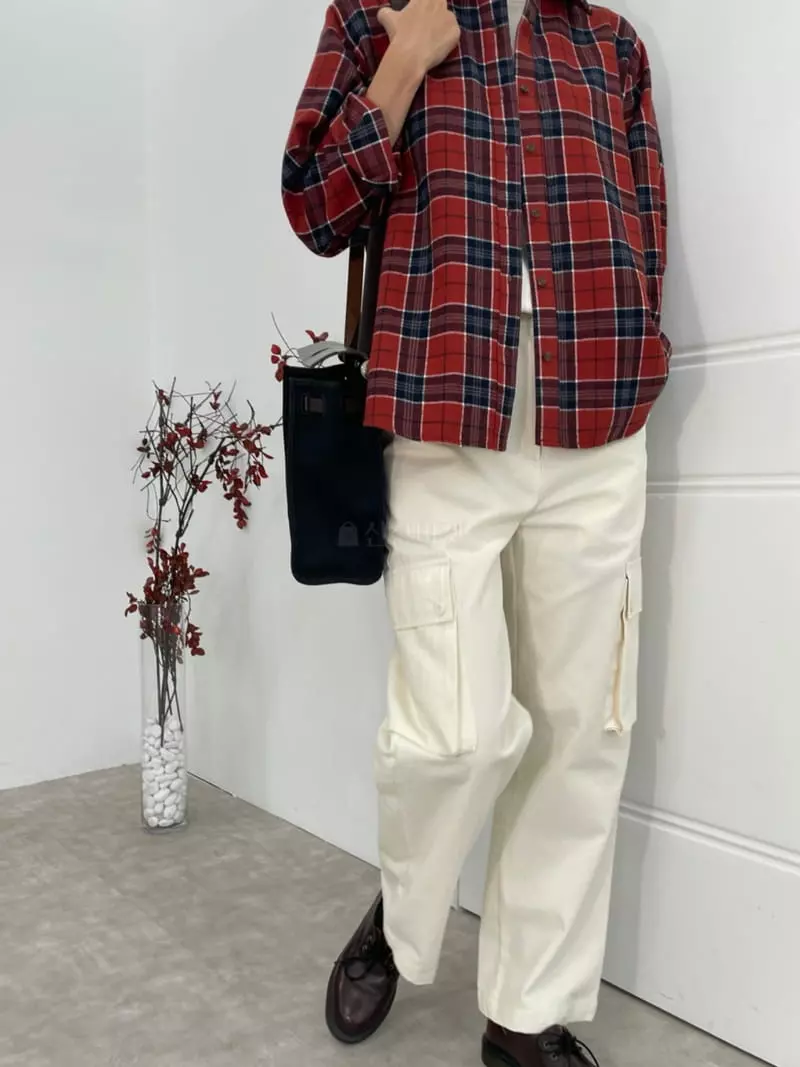 Fifty - Korean Women Fashion - #womensfashion - Fleece Check Shirt - 8
